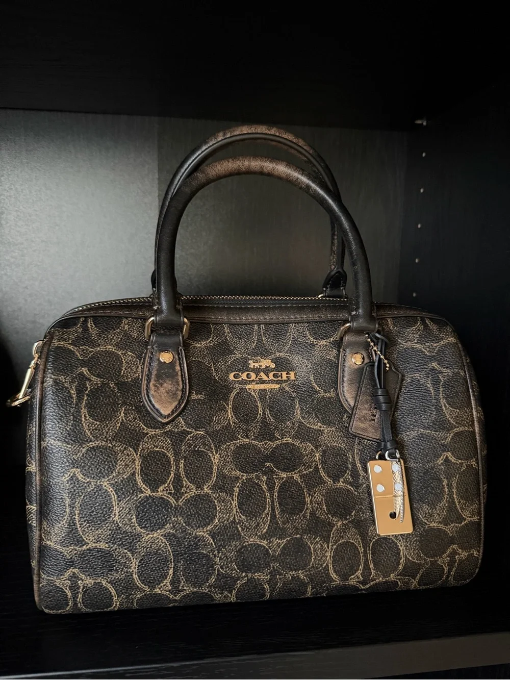 COACH Medium Rowan in Loved Signature Canvas